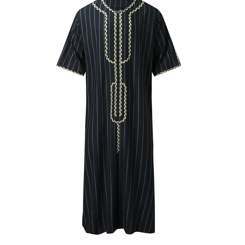 Muslim Men Jubba Thobe Islamic Clothing Ramadan Mens Abaya Dress Long Robe Saudi Wear Musulman Caftan Jubah Dubai Dress MY903